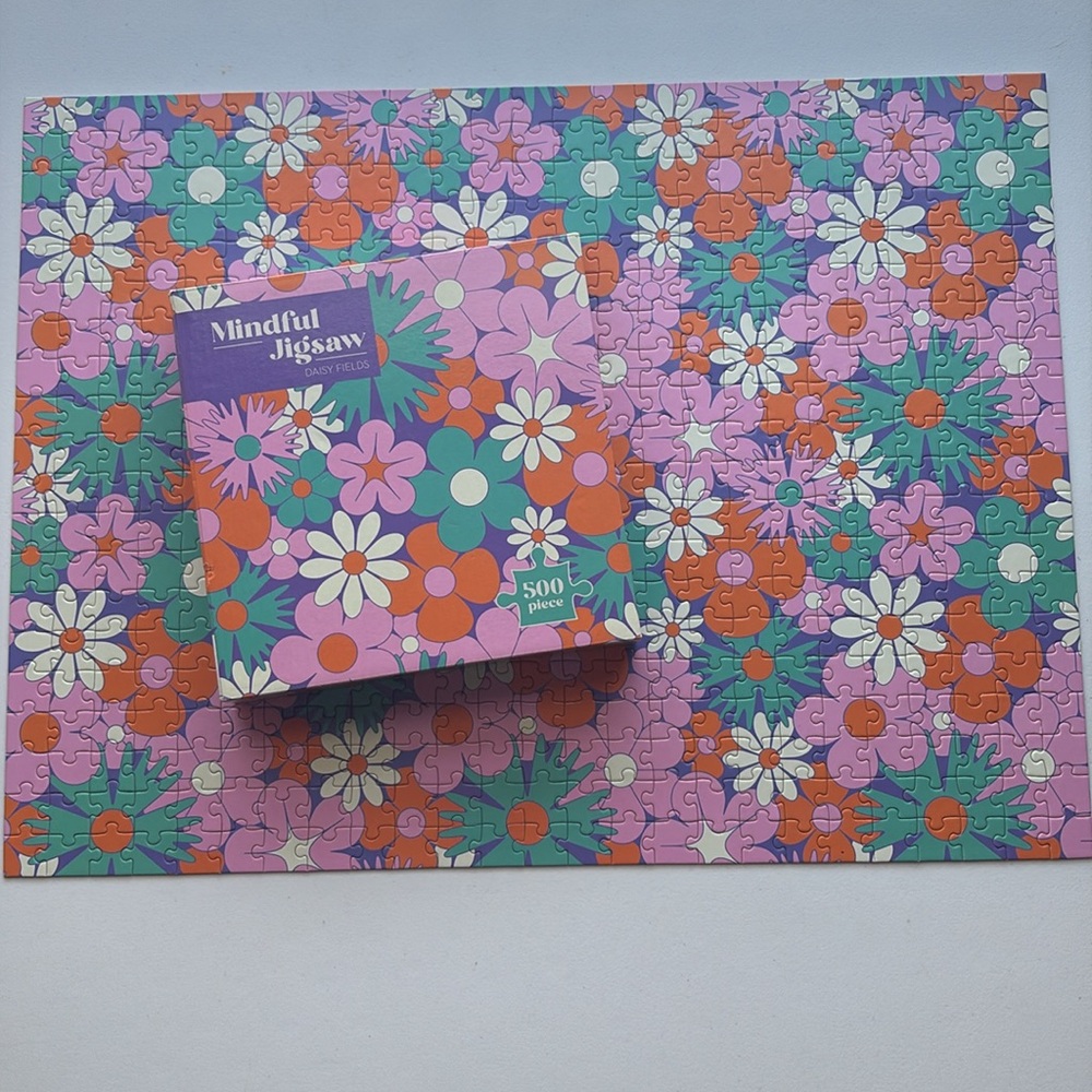 HINKLER Mindful Jigsaw Puzzle Daisy Fields 500 pieces - Picture 2 of 6
